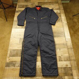 Big Ben insulated coveralls mens large navy vintage USA mechanic corduroy collar